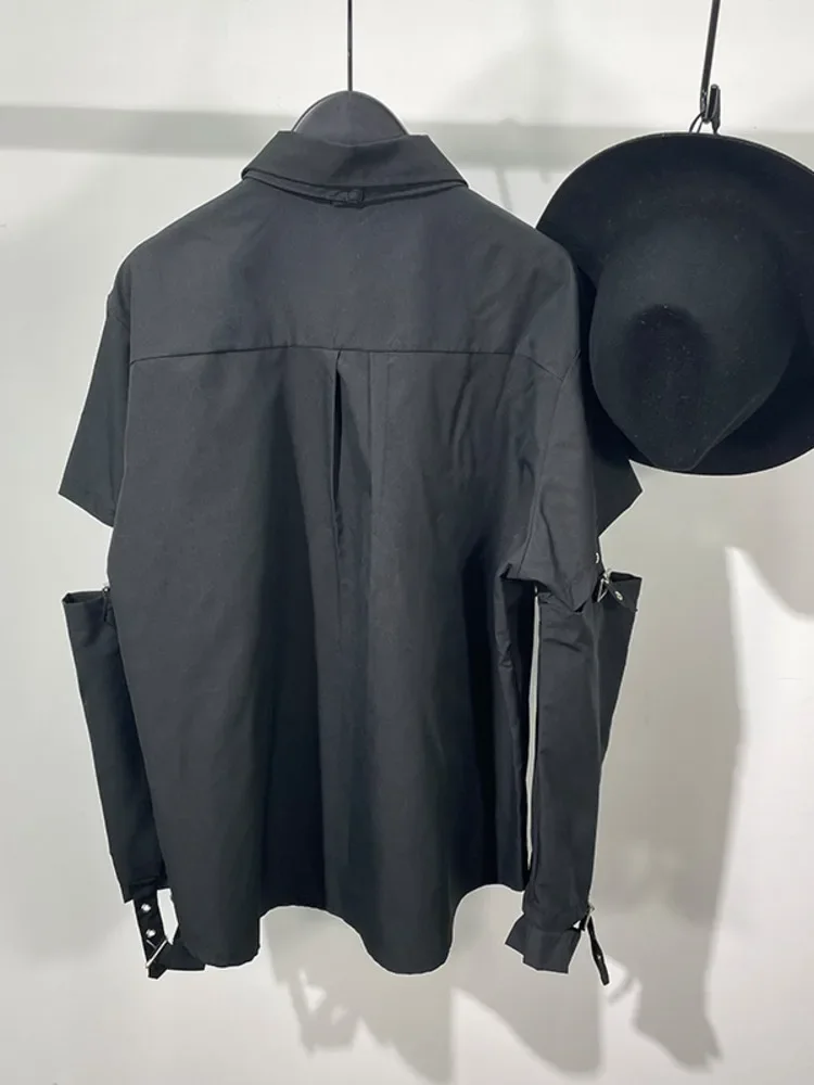 2023 Spliced Sleeve Harajuku Punk Casual Shirt Darkwear High Street Shirt Men's Hip Hop Loose Tops Gothic Grunge Summer Blouse
2023 Spliced Sleeve Harajuku Punk Casual Shirt Darkwear High Street Shirt Men's Hip Hop Loose Tops Gothic Grunge Summer Blouse