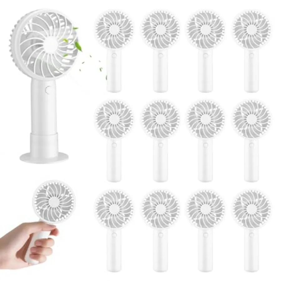 12 Mini Handheld Fan Bulk, Powerful 3 Speed Personal Portable Rechargeable Fans with Base, USB Small Desk Fan for Women, Eyelas
12 Mini Handheld Fan Bulk, Powerful 3 Speed Personal Portable Rechargeable Fans with Base, USB Small Desk Fan for Women, Eyelas
