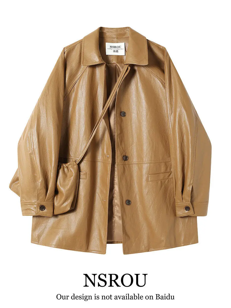 Cool And Ele Mid-Length Women's Leather Jaet plus Size American Sle Spring New Arrival for Young Women 8-24 Years Old
Cool And Ele Mid-Length Women's Leather Jaet plus Size American Sle Spring New Arrival for Young Women 8-24 Years Old