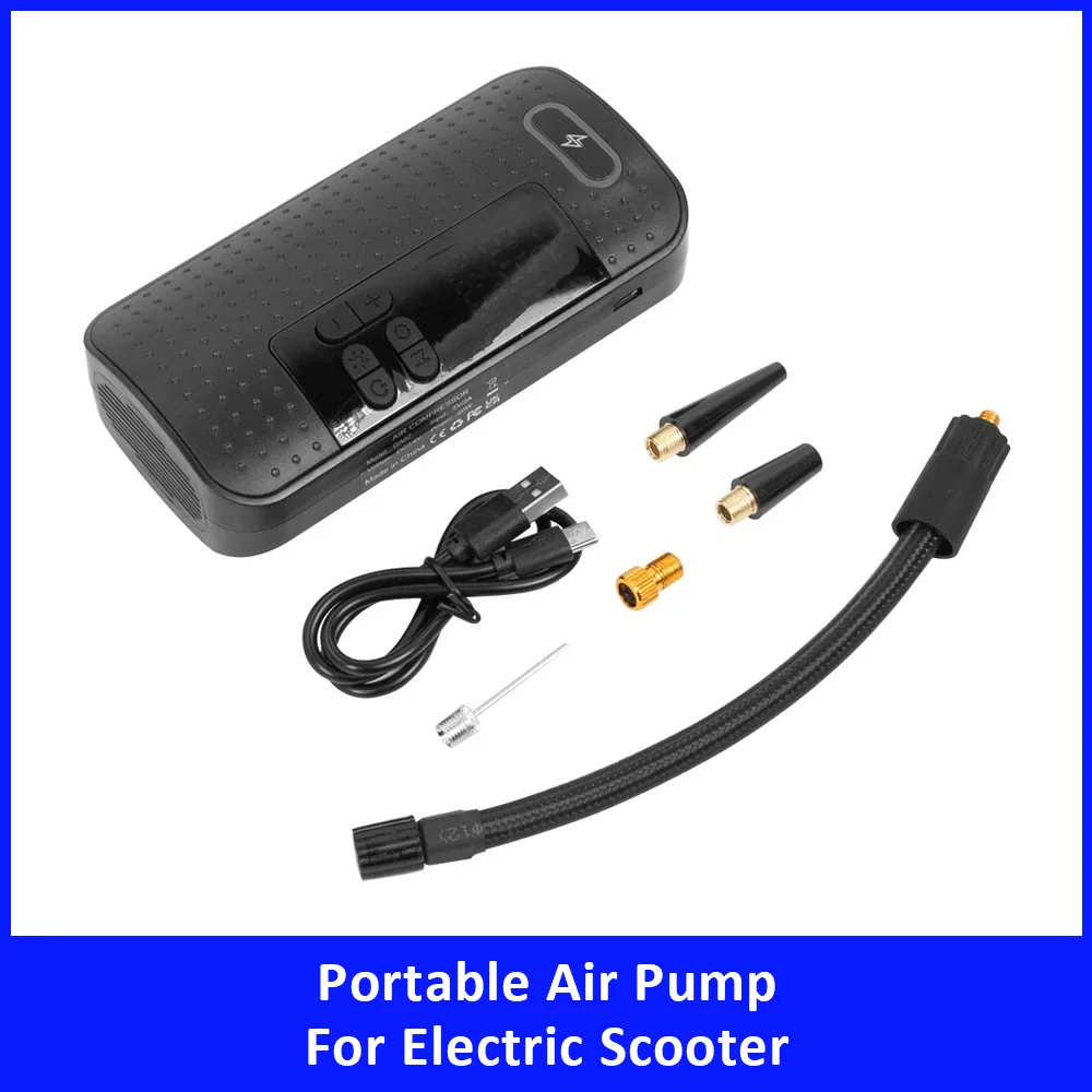 Портативный воздушный насос для электрического скутера, перезаряжаемый автомобильный беспроводной электрический воздушный насос, аксессуары для электрического скутера, воздушные компрессоры
Портативный воздушный насос для электрического скутера, перезаряжаемый автомобильный беспроводной электрический воздушный насос, аксессуары для электрического скутера, воздушные компрессоры