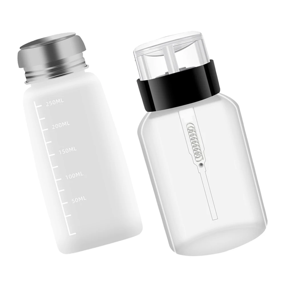 2pcs Nail Polish Remover Dispenser Bottles PP Material Press Type Leak Proof Wide Mouth Portable Manicure Tool Liquid Container
2pcs Nail Polish Remover Dispenser Bottles PP Material Press Type Leak Proof Wide Mouth Portable Manicure Tool Liquid Container