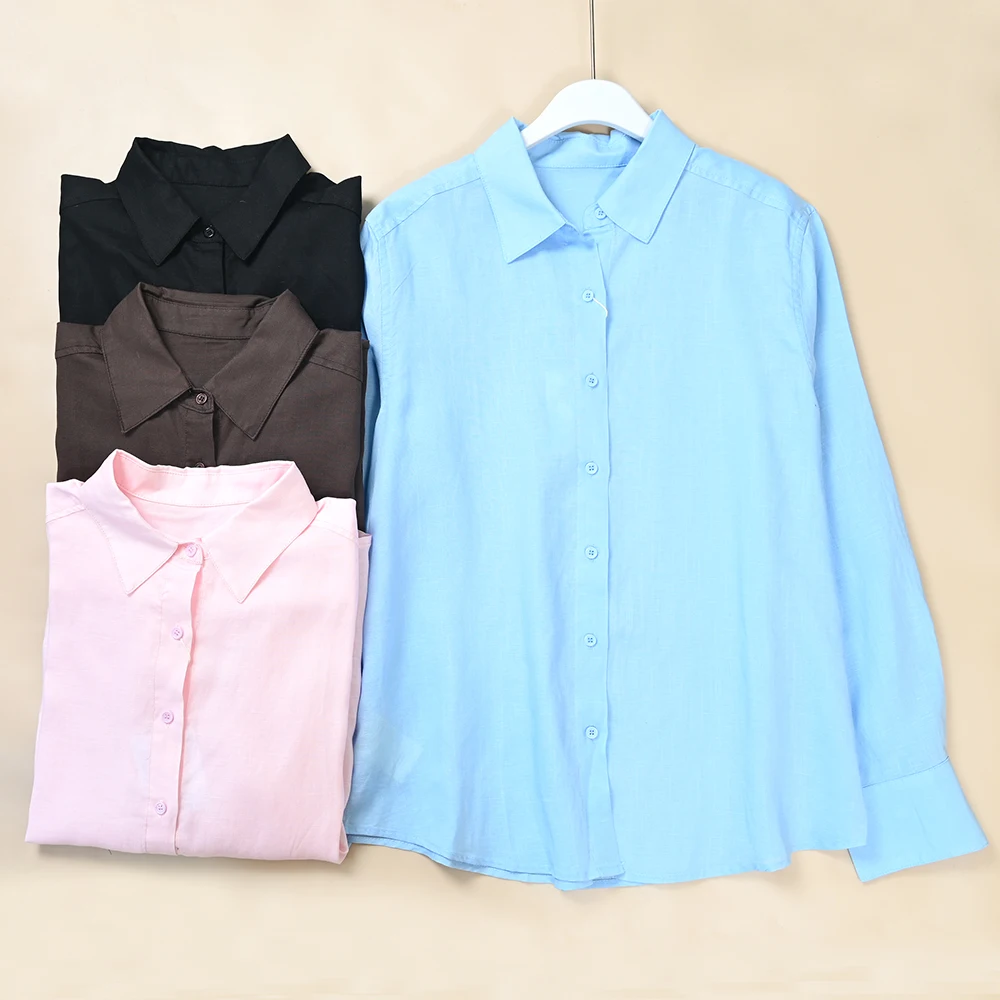 New Women's Loose Casual Versatile Simple Long Sleeve Shirt Stand Collar Breathable Comfortable Skin-Friendly Spring Fashion
New Women's Loose Casual Versatile Simple Long Sleeve Shirt Stand Collar Breathable Comfortable Skin-Friendly Spring Fashion