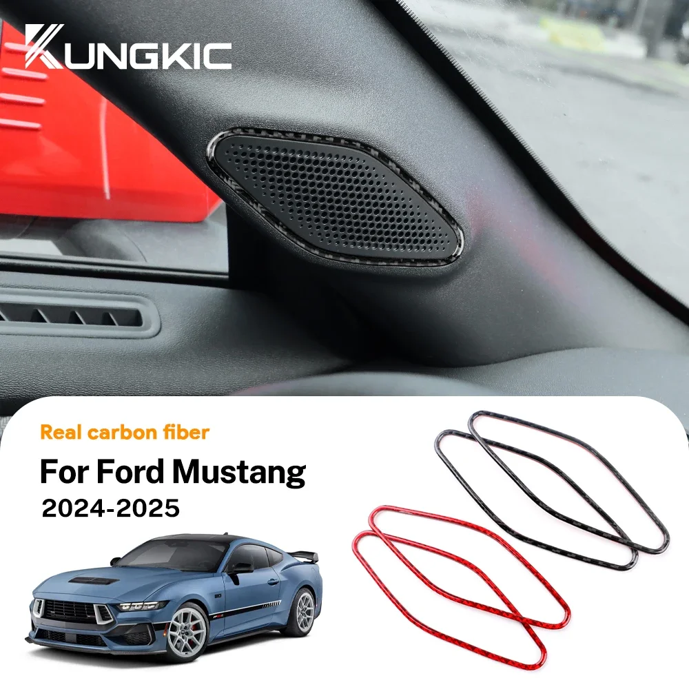 LHD RHD Car A-Pillar Speaker Panel for Ford Mustang GT 2024 2025 Real Soft Carbon Fiber Sticker Interior Trim Accessories
LHD RHD Car A-Pillar Speaker Panel for Ford Mustang GT 2024 2025 Real Soft Carbon Fiber Sticker Interior Trim Accessories