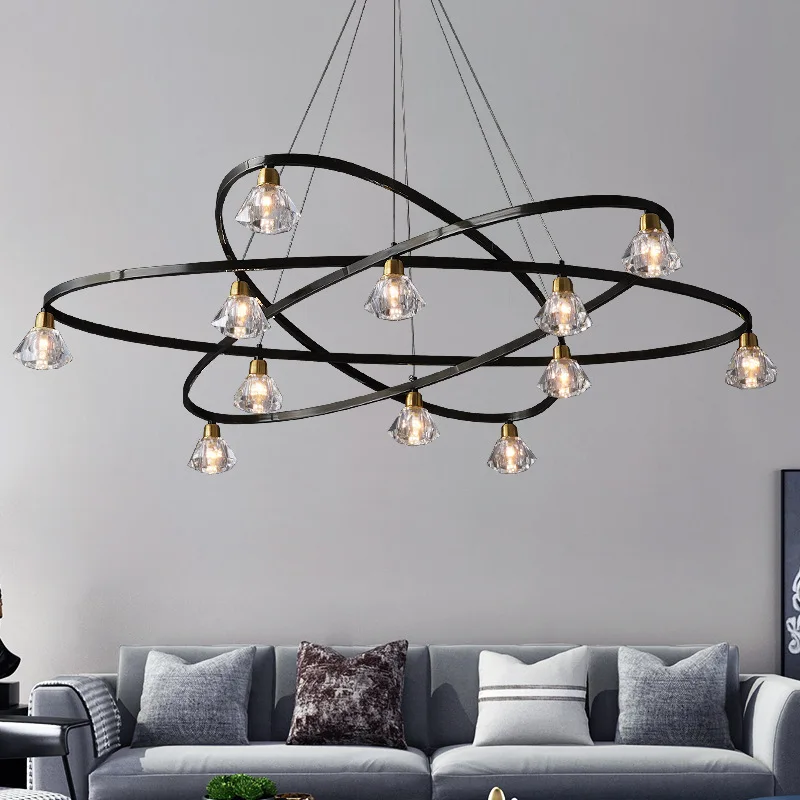 Modern Luxury Crystal Led Ceiling Chandelier Hanging Wire Fixture for Living Room Bedroom Lamp Home Decor Indoor Lighting
Modern Luxury Crystal Led Ceiling Chandelier Hanging Wire Fixture for Living Room Bedroom Lamp Home Decor Indoor Lighting