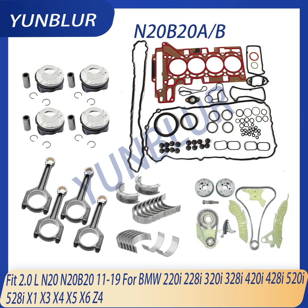 STD Engine Rebuild Gasket Timimg VVT Chain Piston Bearing Kit Fit 2.0 L N20 11-19 For BMW 220i 420i 428i 528i X1 X3 X4 X5 X6 Z4
STD Engine Rebuild Gasket Timimg VVT Chain Piston Bearing Kit Fit 2.0 L N20 11-19 For BMW 220i 420i 428i 528i X1 X3 X4 X5 X6 Z4
