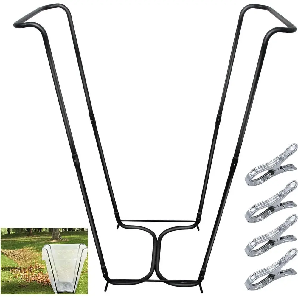 Sturdy Metal Outdoor Trash Bag Stand for 30-45 Gallon Bags - Ideal for Leaves, Camping, Yard Work, and Parties
Sturdy Metal Outdoor Trash Bag Stand for 30-45 Gallon Bags - Ideal for Leaves, Camping, Yard Work, and Parties