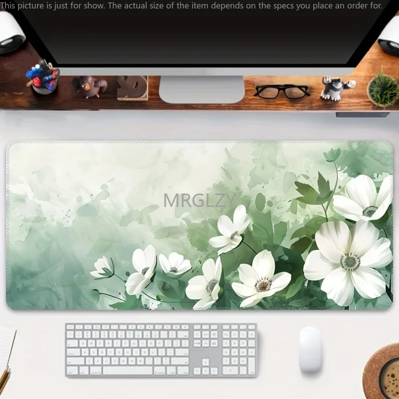 Green Floral Mouse Pad Large Size Rubber Base Anti-slip PC Desk Accessories Mousepad for Office and Gamer Keyboard Mat Decor Rug
Green Floral Mouse Pad Large Size Rubber Base Anti-slip PC Desk Accessories Mousepad for Office and Gamer Keyboard Mat Decor Rug