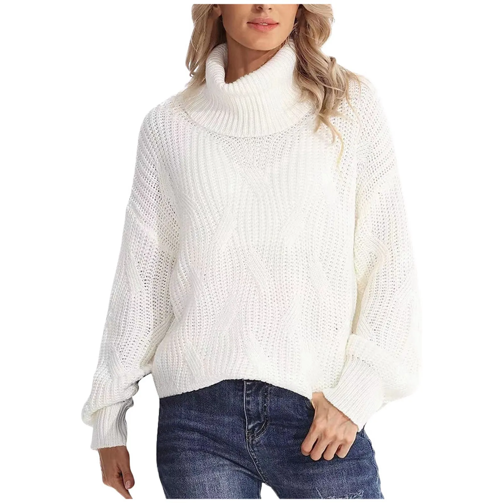 Cozy Women's Loose Knit Turtleneck Sweater Pullover Long Sleeve Holiday Sweaters for Women Retrofit Mens Sweater Trendy Sweaters
Cozy Women's Loose Knit Turtleneck Sweater Pullover Long Sleeve Holiday Sweaters for Women Retrofit Mens Sweater Trendy Sweaters