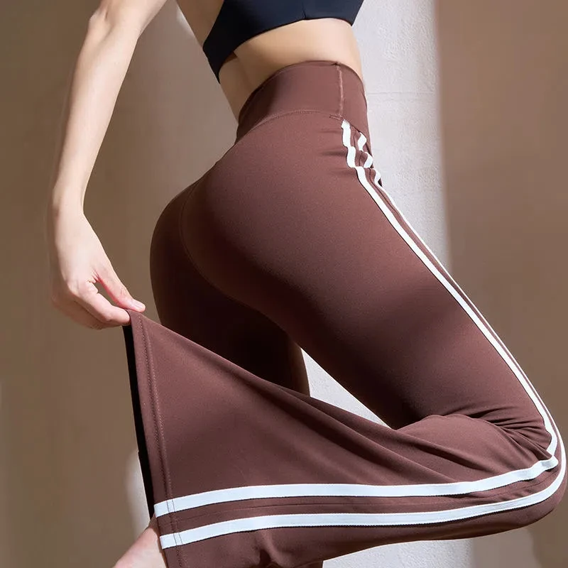 Striped Micro-flare Pants Wide-leg Yoga Pants Peach Hip Lifting Naked Fitness Pants Sports Training Pants
Striped Micro-flare Pants Wide-leg Yoga Pants Peach Hip Lifting Naked Fitness Pants Sports Training Pants