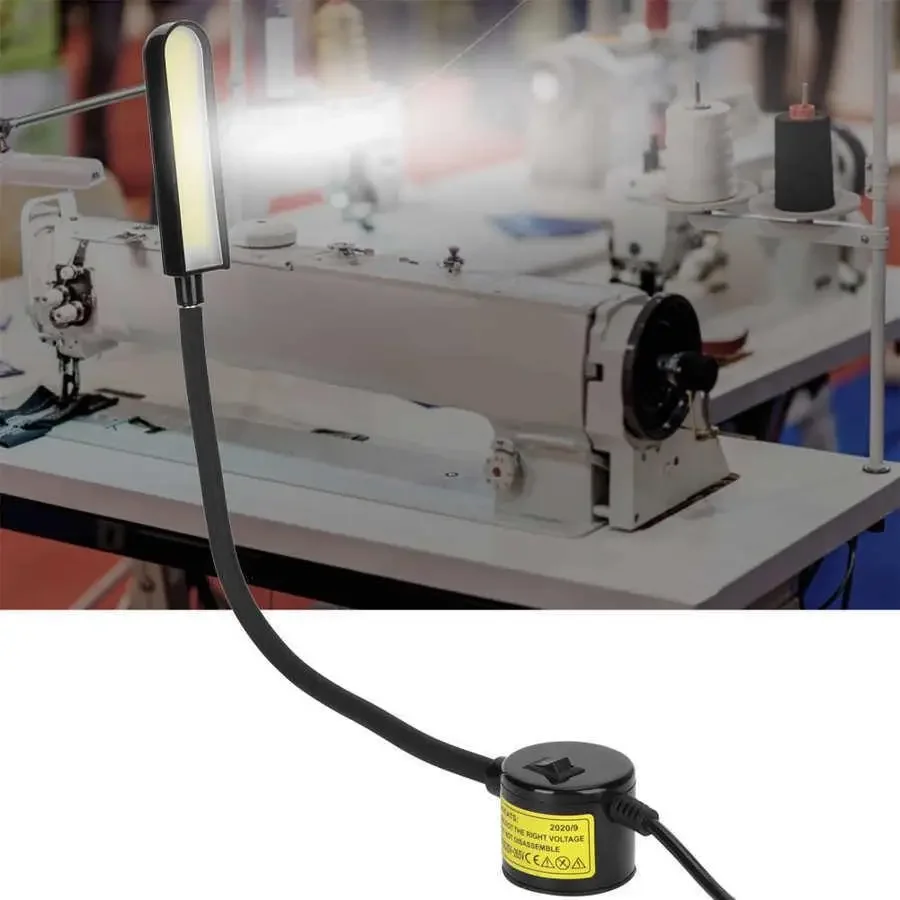 6W COB LED Sewing Light EU/US Plug White 6000K AC100-240V Flexible Hose Magnetic Mount Base for Factory,Basement
6W COB LED Sewing Light EU/US Plug White 6000K AC100-240V Flexible Hose Magnetic Mount Base for Factory,Basement