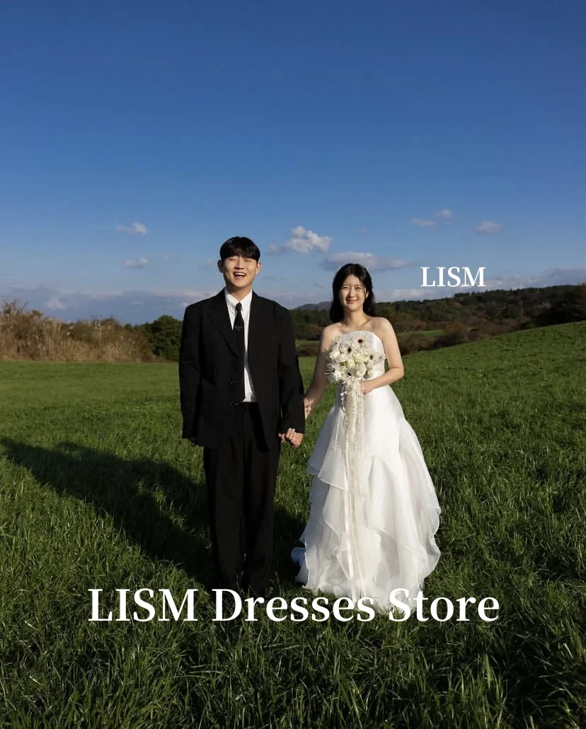 LISM Sleeveless Elegant A-Line Korea Wedding Dresses Photo Shoot Soft Satin Long Evening Gowns웨딩드레스 Customized Corsets
LISM Sleeveless Elegant A-Line Korea Wedding Dresses Photo Shoot Soft Satin Long Evening Gowns웨딩드레스 Customized Corsets