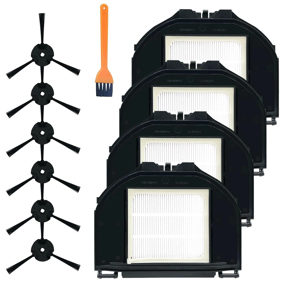 6Pcs Side Brushes & 4Pcs Filters For Shark RV2310/RV2310AE Robot Vacuum Cleaner With 1Pc Cleaning Brush Replaceable Accessories
6Pcs Side Brushes & 4Pcs Filters For Shark RV2310/RV2310AE Robot Vacuum Cleaner With 1Pc Cleaning Brush Replaceable Accessories