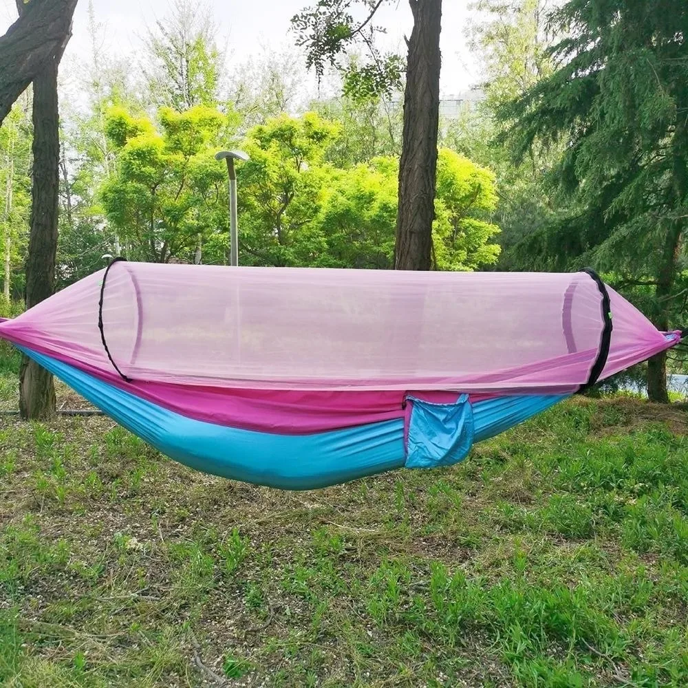 Anti-Mosquito Mosquito Net Hammock Ultra-Light Breathable Portable Hammock Anti-Rollover Swing Design Camping Hammock Adult Use
Anti-Mosquito Mosquito Net Hammock Ultra-Light Breathable Portable Hammock Anti-Rollover Swing Design Camping Hammock Adult Use