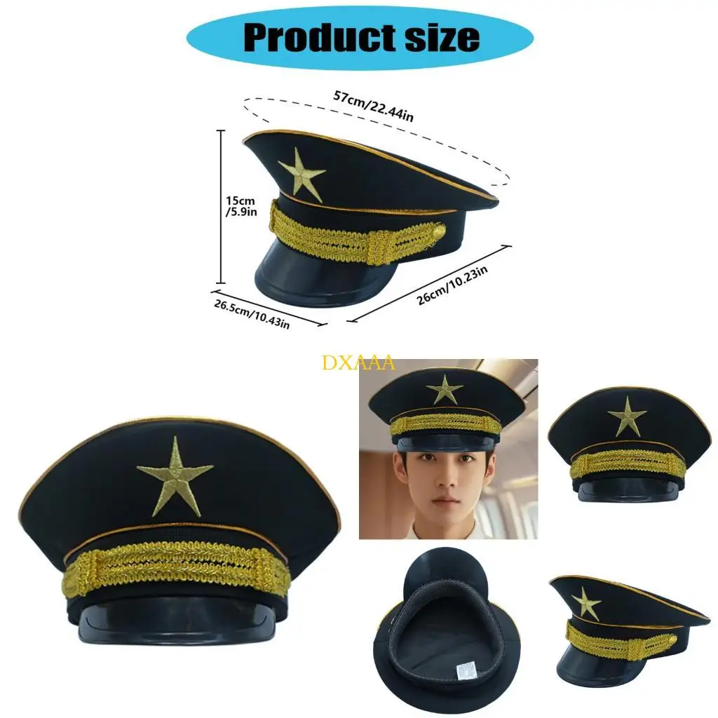DXAA Professional Security Guard Hat Practical Stitching Slip Resistant Inner Band Role Play Cosutme For Adults And Teens
DXAA Professional Security Guard Hat Practical Stitching Slip Resistant Inner Band Role Play Cosutme For Adults And Teens