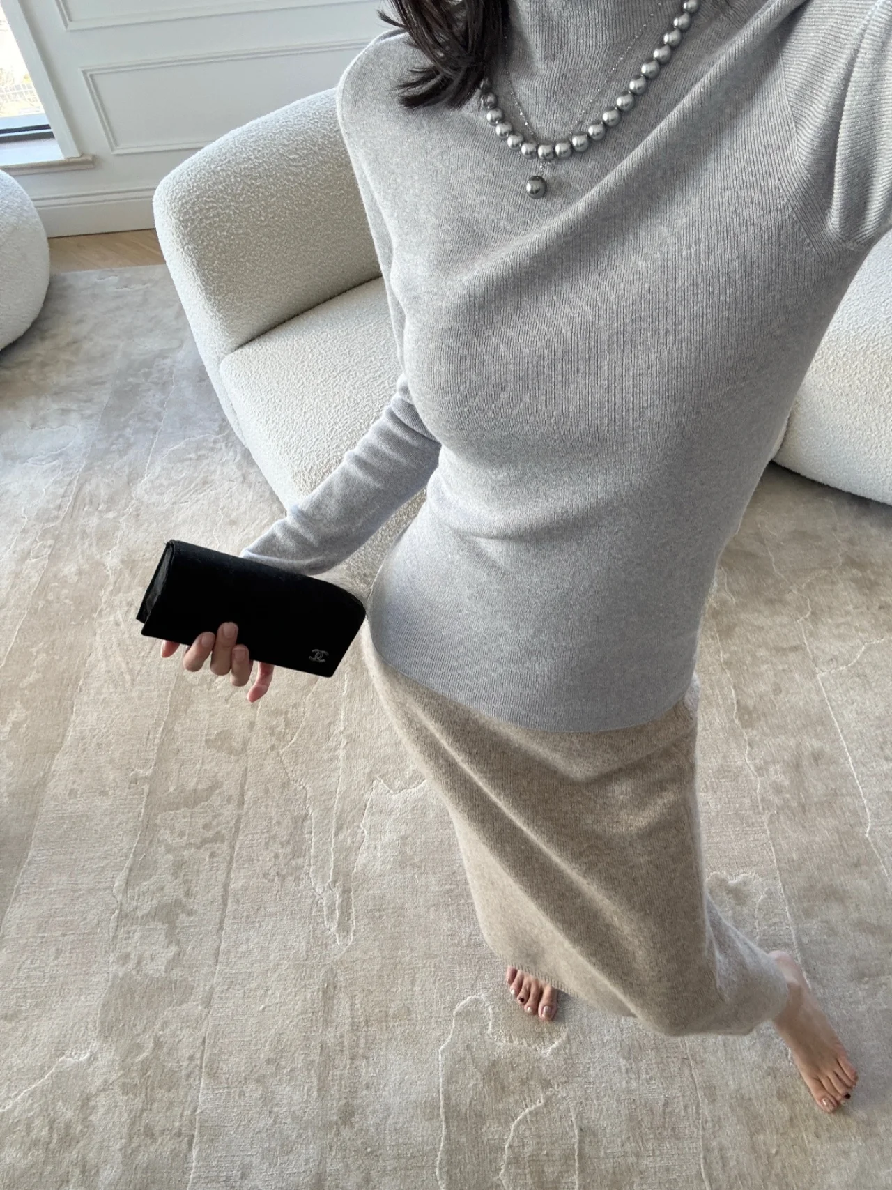 LadyChi Skin-friendly 60 Denier Gold And Silver Wool High Elastici Mid-ne Knitted Long Sve T-irt Base Layer Top
LadyChi Skin-friendly 60 Denier Gold And Silver Wool High Elastici Mid-ne Knitted Long Sve T-irt Base Layer Top