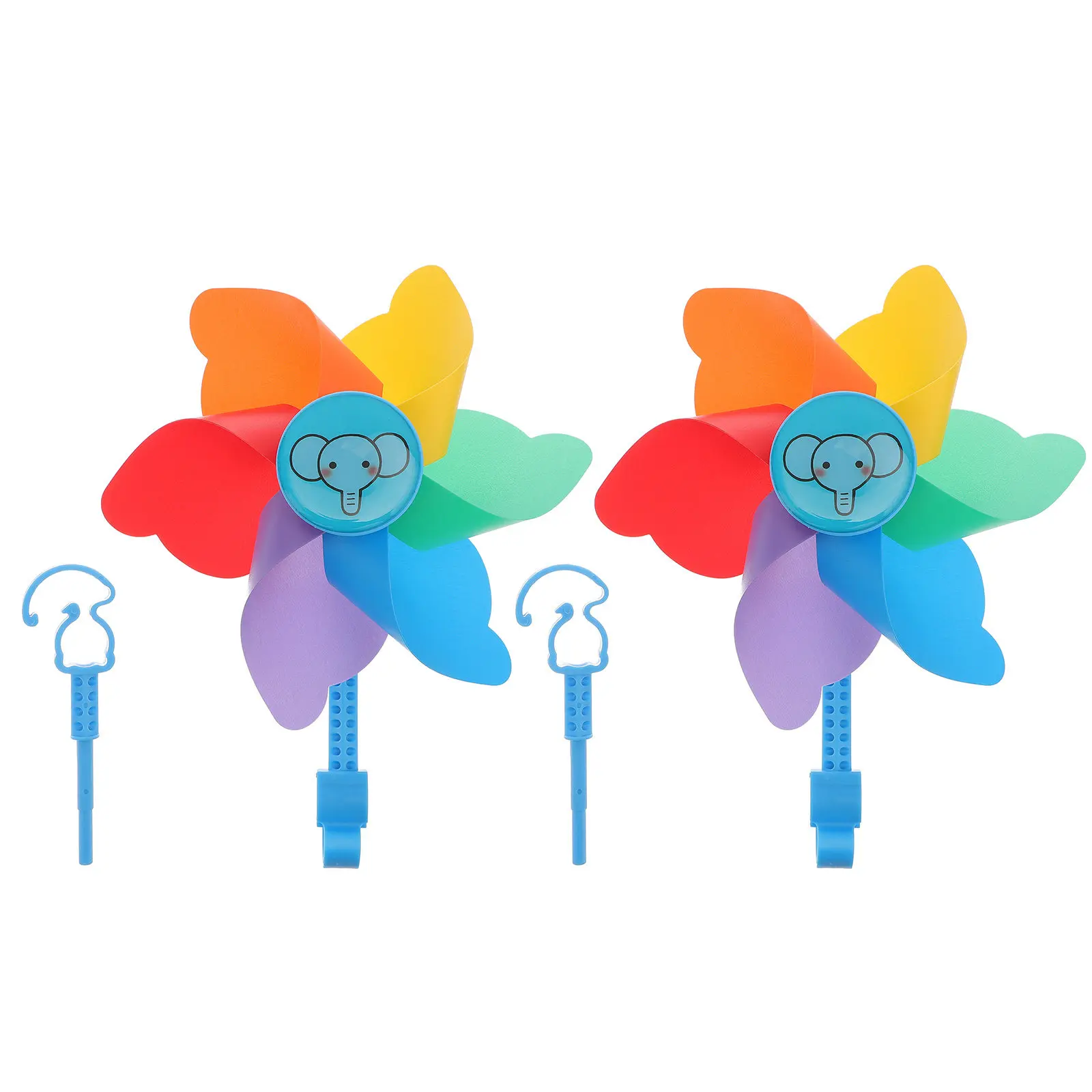 2Pcs Rainbow Windwill Pinwheel for Bicycle Handlebar Plastic Wind Colorful Spinning Decor Windwheel Outdoor Indoor Use
2Pcs Rainbow Windwill Pinwheel for Bicycle Handlebar Plastic Wind Colorful Spinning Decor Windwheel Outdoor Indoor Use