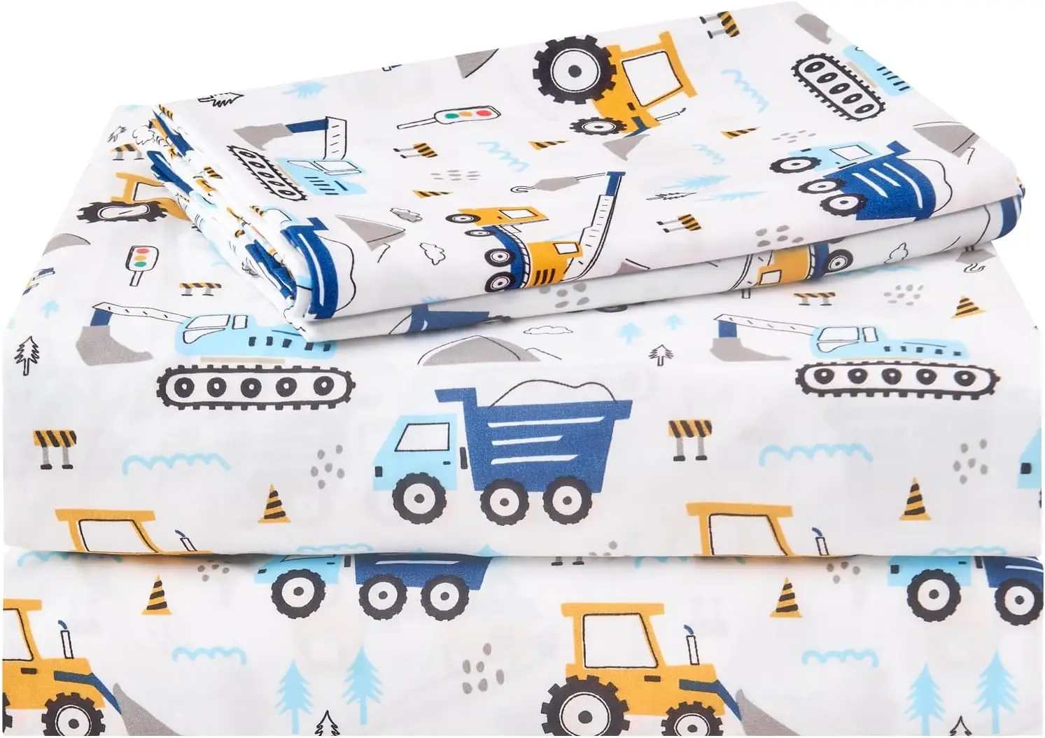 Kids Sheet Set Twin Size 3 Pcs, Boys Sheet Set with Blue Excavator Car Pattern,Kids Boys Twin Fitted Sheet,Breathable & Silky Soft Microfiber Fitted Sheet
Kids Sheet Set Twin Size 3 Pcs, Boys Sheet Set with Blue Excavator Car Pattern,Kids Boys Twin Fitted Sheet,Breathable & Silky Soft Microfiber Fitted Sheet