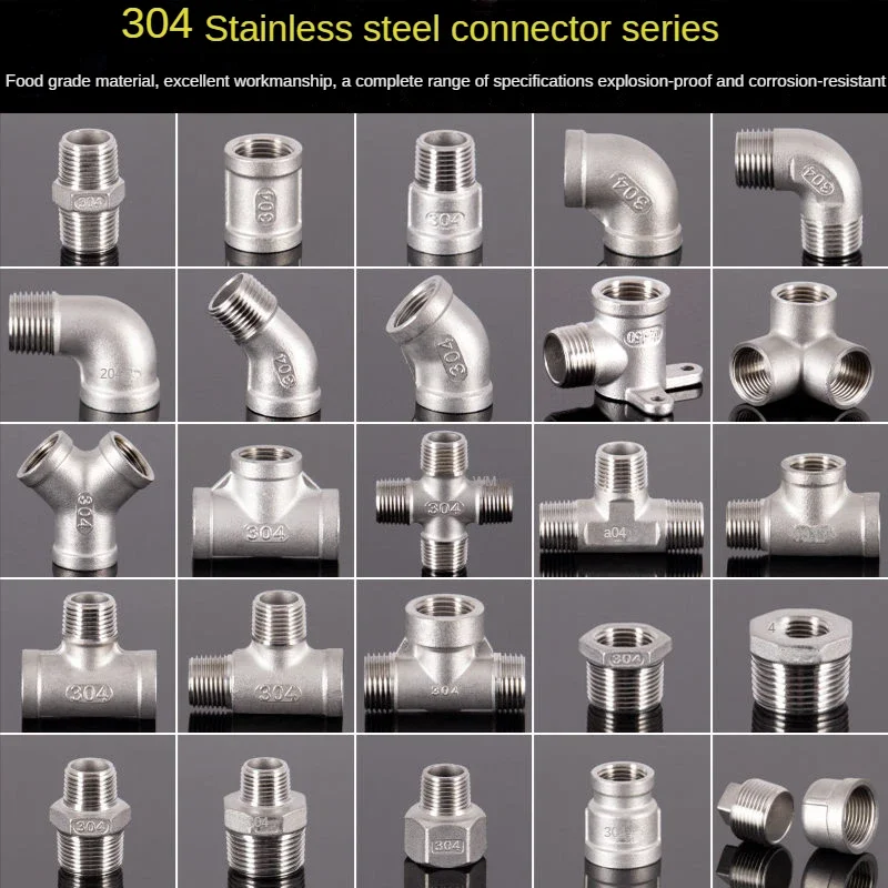2P1/2" 304 Stainless Steel Water Pipe Joint Three-way Elbow Wire Inside Outside Wire Direct Straight-through Connector Plumbing
2P1/2" 304 Stainless Steel Water Pipe Joint Three-way Elbow Wire Inside Outside Wire Direct Straight-through Connector Plumbing