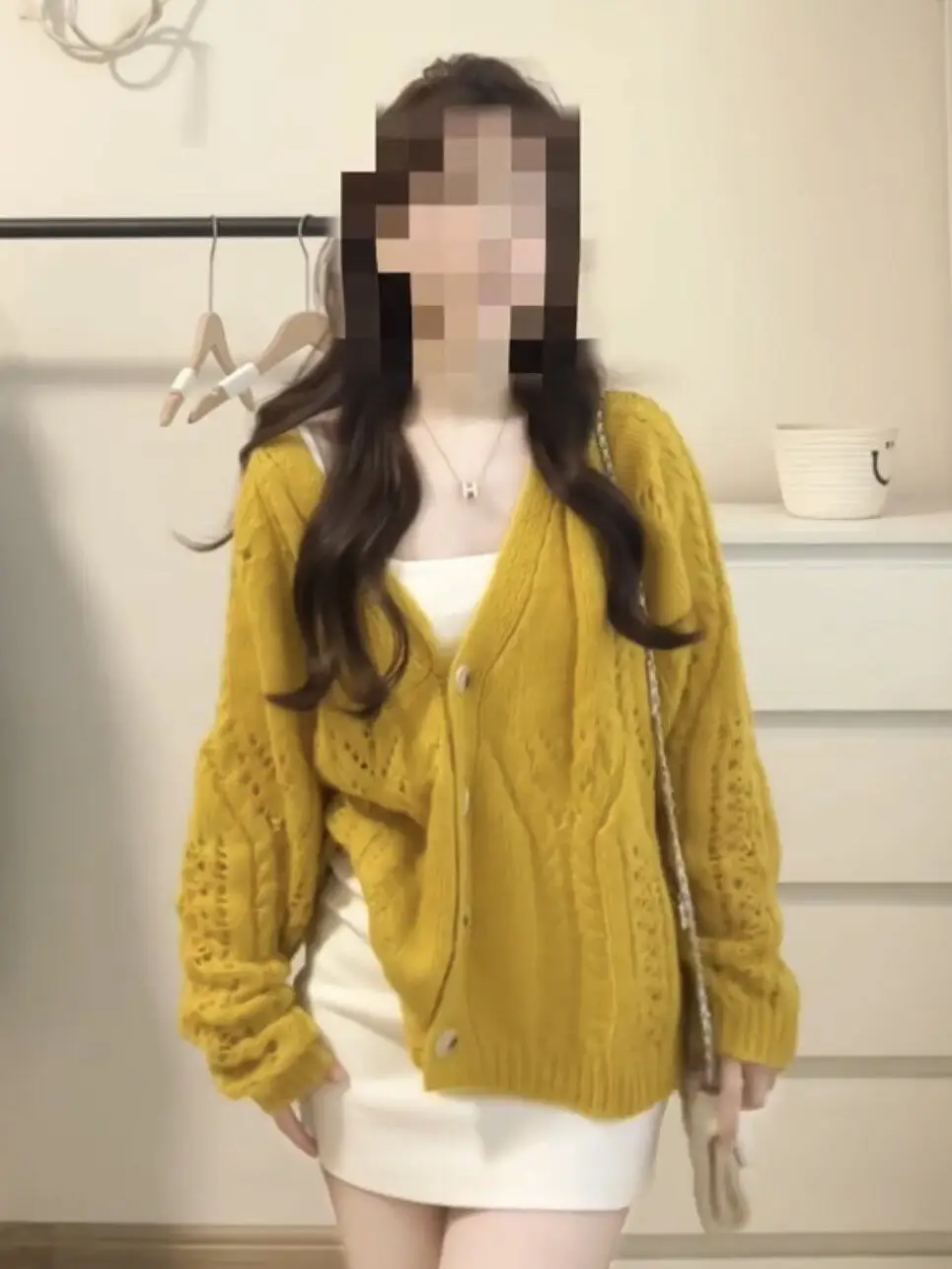 Sweet Style Yellow Knitted Open Cardigan Women's Loose Slimming Lace Long Sleeve Top Outerwear Soft Hollow out Korean Style S...
Sweet Style Yellow Knitted Open Cardigan Women's Loose Slimming Lace Long Sleeve Top Outerwear Soft Hollow out Korean Style S...