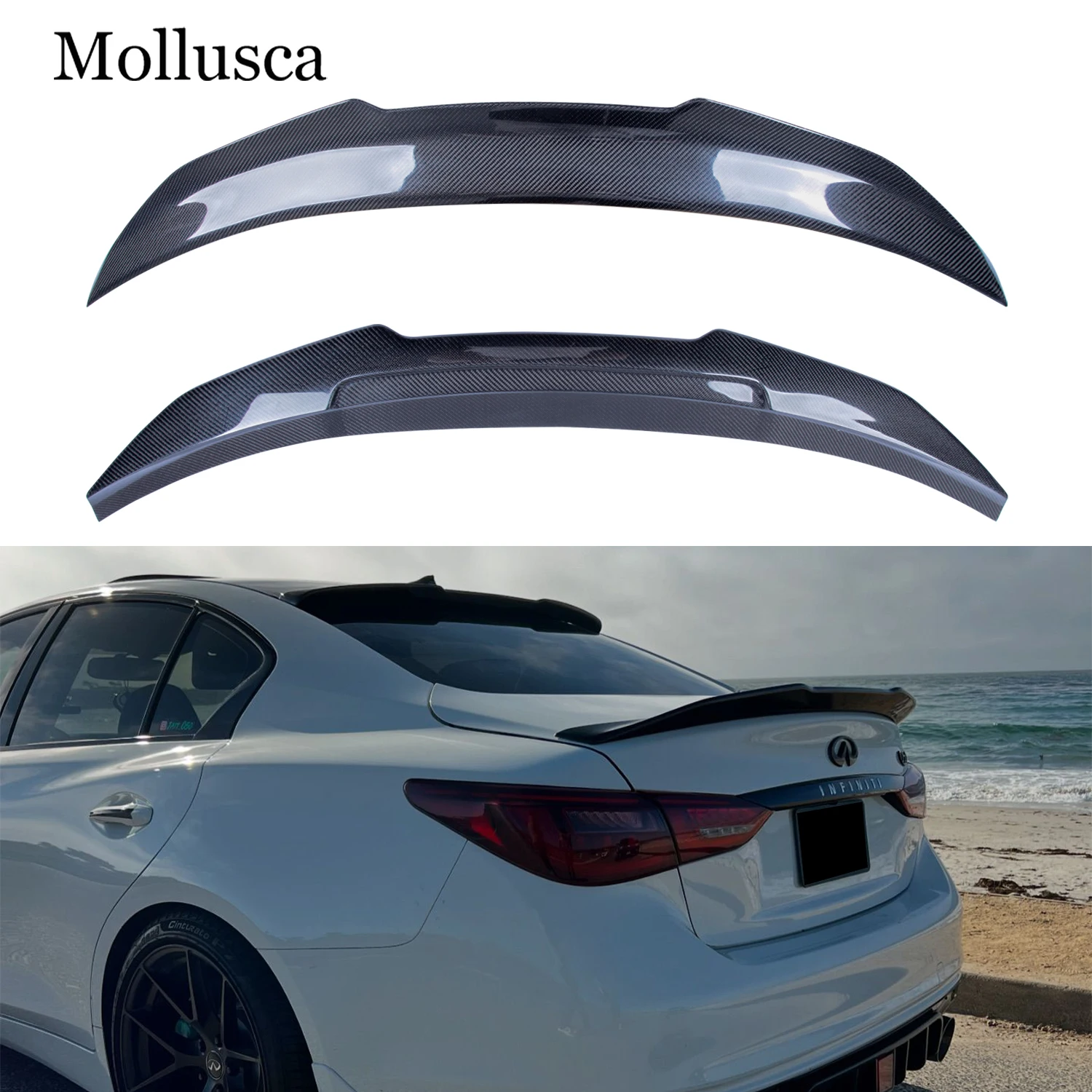 For Infiniti Q50 Q50S Q50L PSM2 Style Carbon fiber Rear Spoiler Trunk wing 2013-2023
For Infiniti Q50 Q50S Q50L PSM2 Style Carbon fiber Rear Spoiler Trunk wing 2013-2023