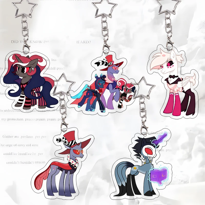 Hazbin Hotel Acrylic Keychain Alastor Charlie Cosplay Props Angel Dust Pendant Decoration Keyring Collection Anime Birthday Gift
Hazbin Hotel Acrylic Keychain Alastor Charlie Cosplay Props Angel Dust Pendant Decoration Keyring Collection Anime Birthday Gift