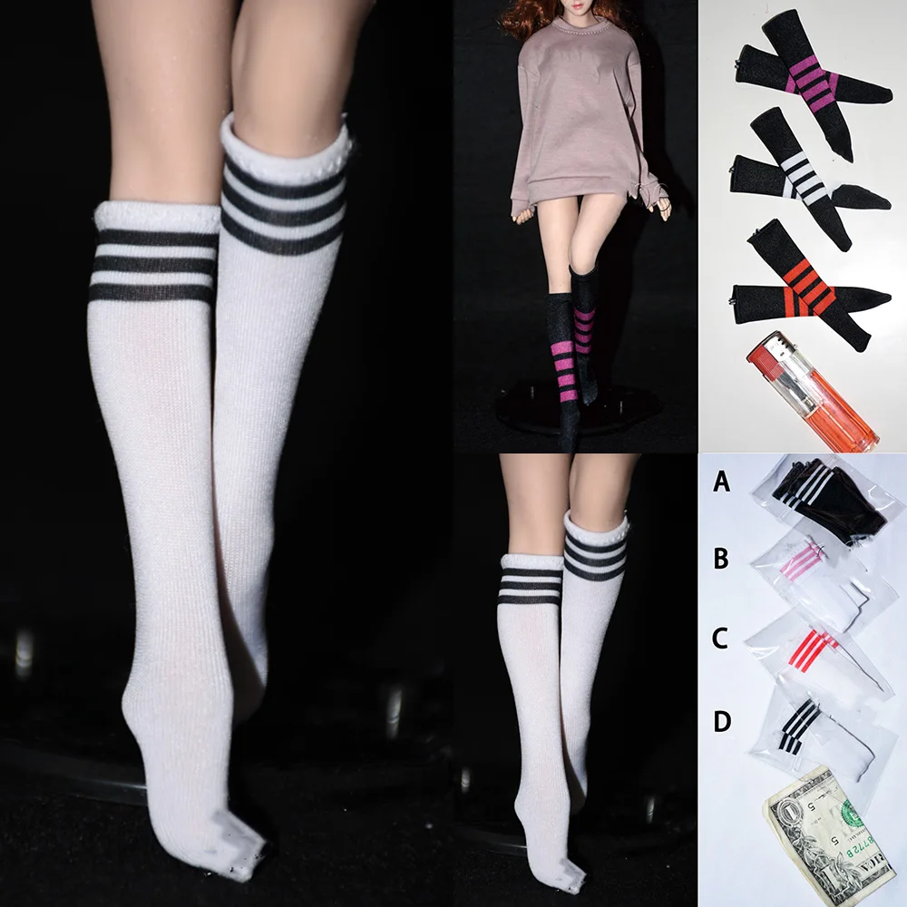 1/6 Women Soldier Black White Striped Long Socks Japanese Lolita High Socks Thigh Stockings For 12Inch Action Figure Body Model
1/6 Women Soldier Black White Striped Long Socks Japanese Lolita High Socks Thigh Stockings For 12Inch Action Figure Body Model