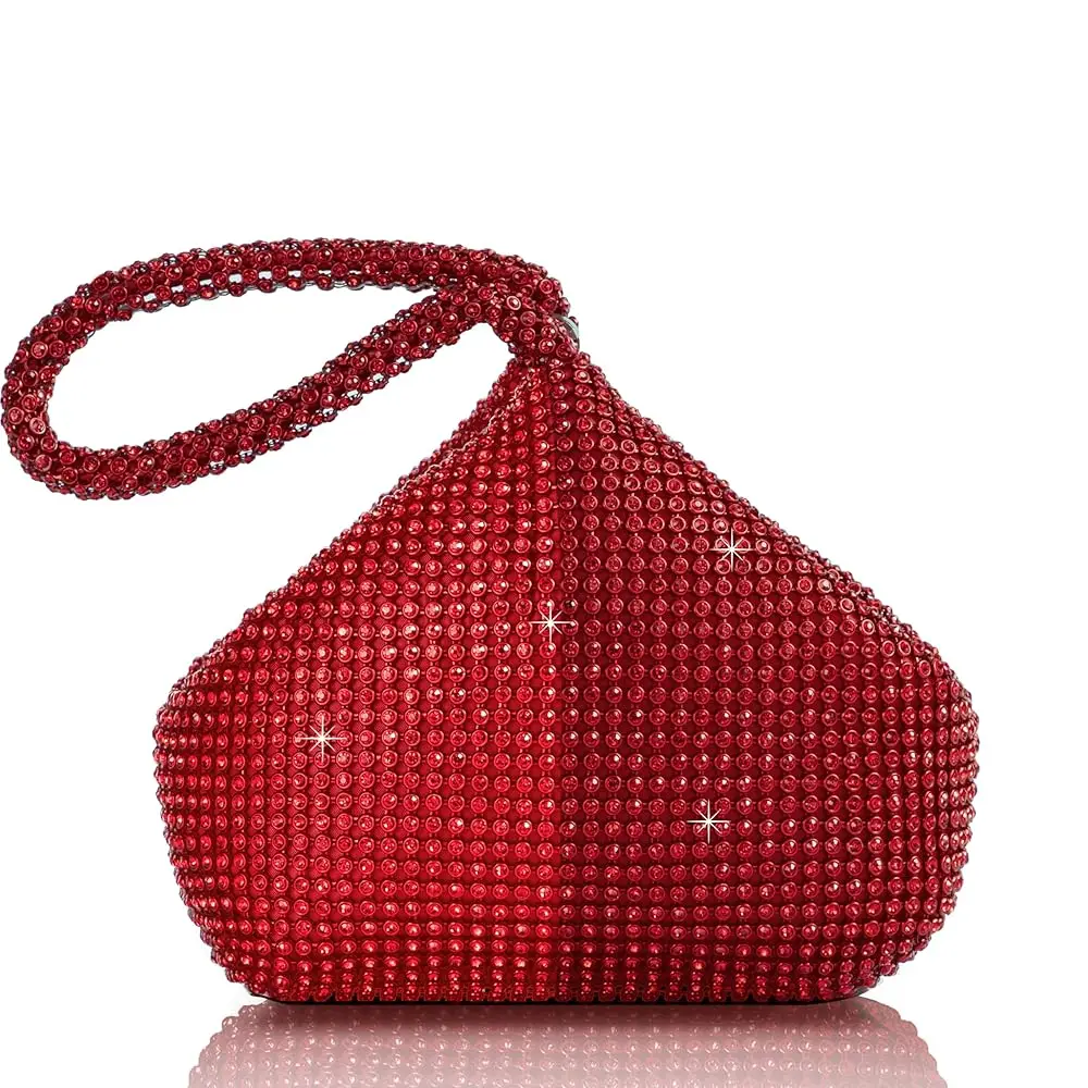 Women's Rhinestone Clutch Evening Bags Sparkly Glitter Triangle Purse for 1920s Party Prom Wedding
Women's Rhinestone Clutch Evening Bags Sparkly Glitter Triangle Purse for 1920s Party Prom Wedding