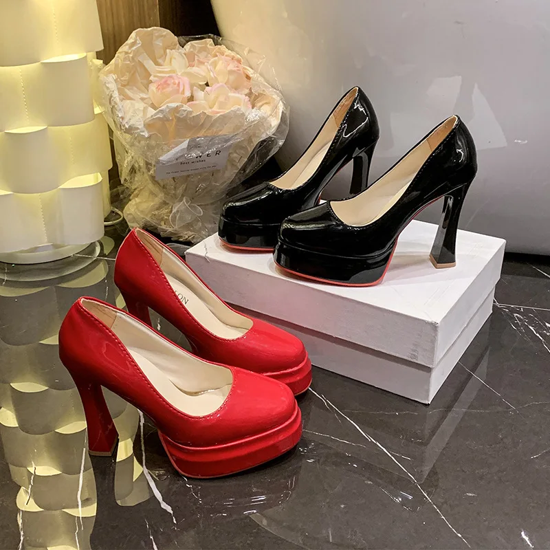 Big Size 35-45 46 47 48 49 50 Women Platform Shoes Man Pumps 11.5cm Super-high Square Heel Lolita Shoes Cross-dressing Pumps
Big Size 35-45 46 47 48 49 50 Women Platform Shoes Man Pumps 11.5cm Super-high Square Heel Lolita Shoes Cross-dressing Pumps