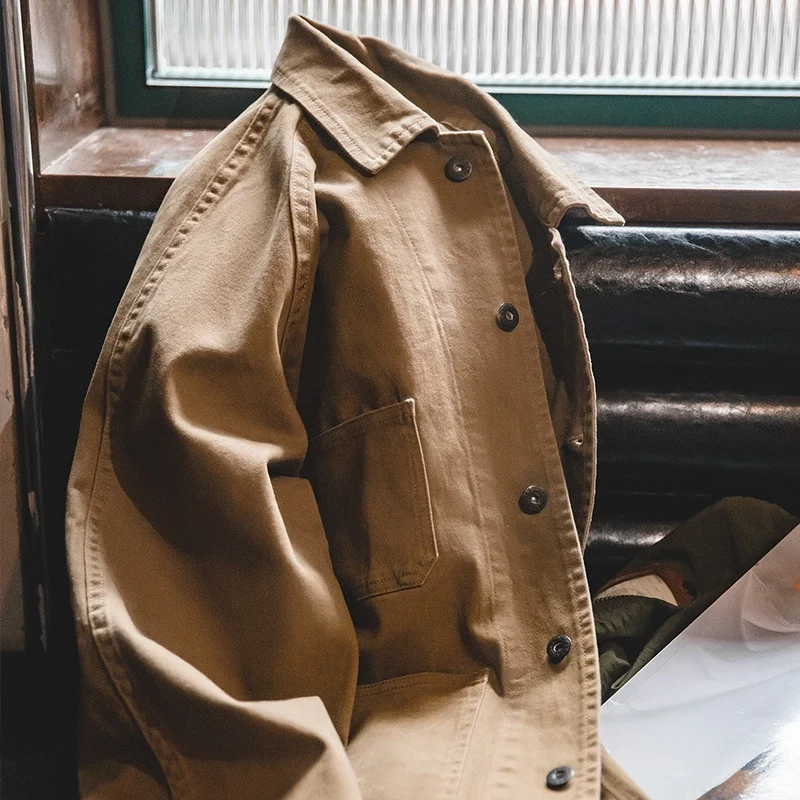 Maden Vintage Men's Jacket with Paris Buttons Four Pockets Heavyweight Collar Ame K Style Outerwear for Youth Autumn Cotton B...
Maden Vintage Men's Jacket with Paris Buttons Four Pockets Heavyweight Collar Ame K Style Outerwear for Youth Autumn Cotton B...