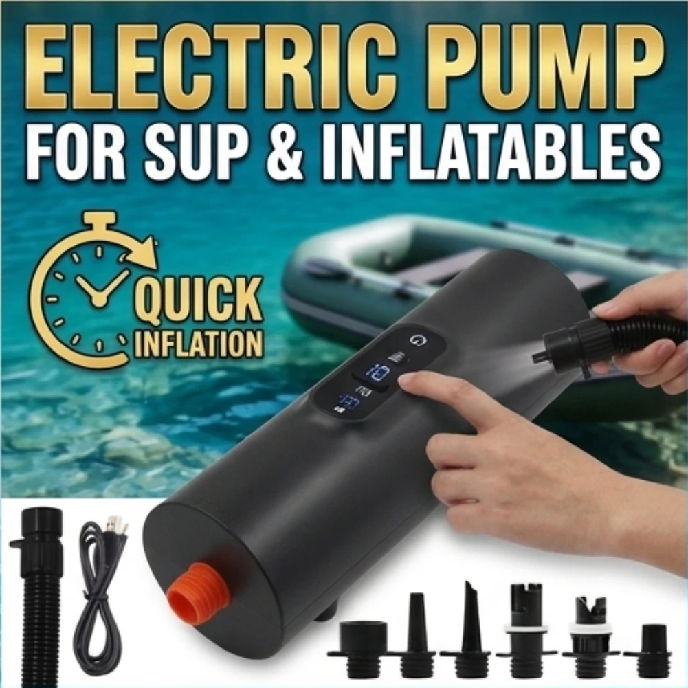 12V DC Car Electric SUP Air Pump 10PSI Intelligent Digital Inflator Deflator for Paddle Board Kayak Inflatable Boat Tent
12V DC Car Electric SUP Air Pump 10PSI Intelligent Digital Inflator Deflator for Paddle Board Kayak Inflatable Boat Tent