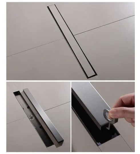 300*55mm Stainless Steel Concealed Tile Insert Long Shower Floor Drain Bathroom Invisible Rectangle Ceramic Tile Linear Drain
300*55mm Stainless Steel Concealed Tile Insert Long Shower Floor Drain Bathroom Invisible Rectangle Ceramic Tile Linear Drain