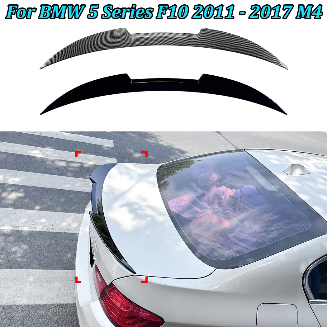 Gloss Black For BMW 5 Series F10 2011 - 2017 M4 Car Tail Wings Fixed Wind Spoiler Rear Wing Auto Fixed Wind Wing Accessory
Gloss Black For BMW 5 Series F10 2011 - 2017 M4 Car Tail Wings Fixed Wind Spoiler Rear Wing Auto Fixed Wind Wing Accessory