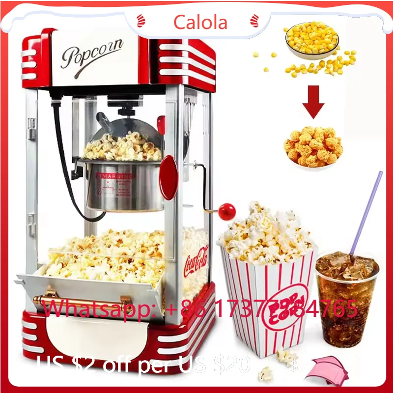 Small Popcorn Maker, 330W Electric Corn Popper DIY Creative Machine for Children
Small Popcorn Maker, 330W Electric Corn Popper DIY Creative Machine for Children
