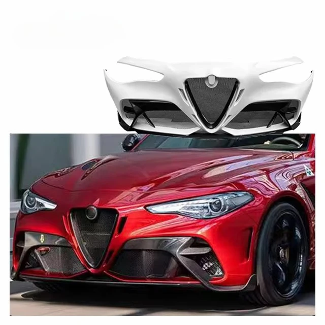 For Alfa Romeo Giulia Upgrade GTAM Front Bumper Body Kit Alfa Romeo Giulia Carbon Fiber GTAM Front Bumper
For Alfa Romeo Giulia Upgrade GTAM Front Bumper Body Kit Alfa Romeo Giulia Carbon Fiber GTAM Front Bumper