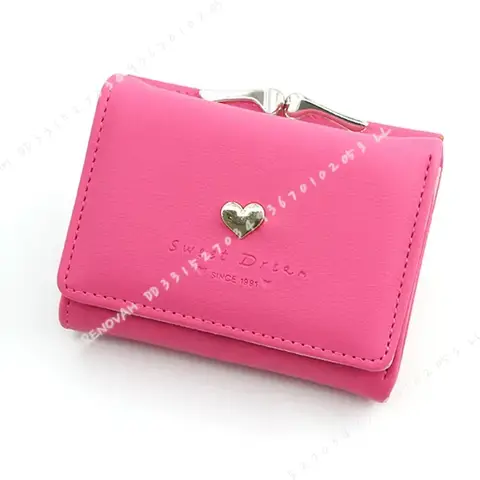New Mini Short Women Wallet High Quality Coin Pocket Luxury Female Purse Card Holder Photo Slot Cute Wallet For Girls