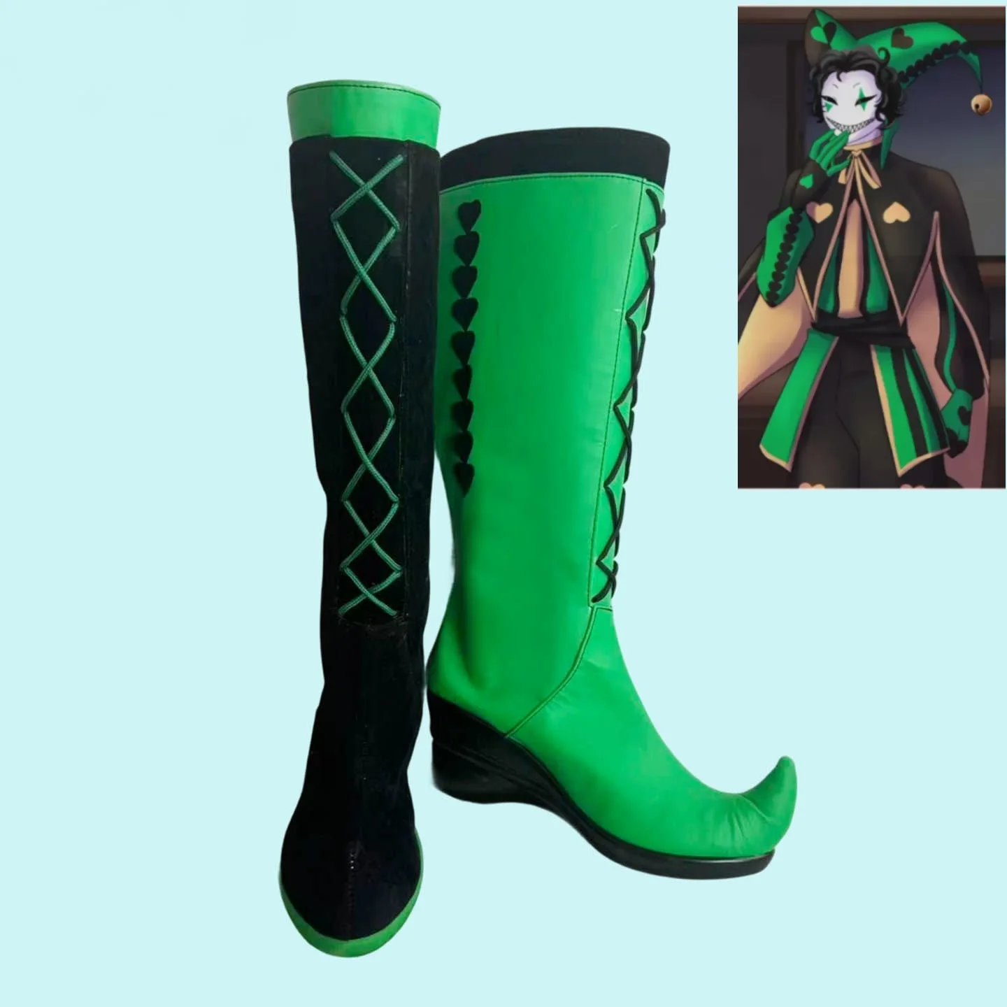The Freak Circus Harlequin Clown Cosplay Shoes Boots Halloween Party Costume Accessories Props Made
The Freak Circus Harlequin Clown Cosplay Shoes Boots Halloween Party Costume Accessories Props Made