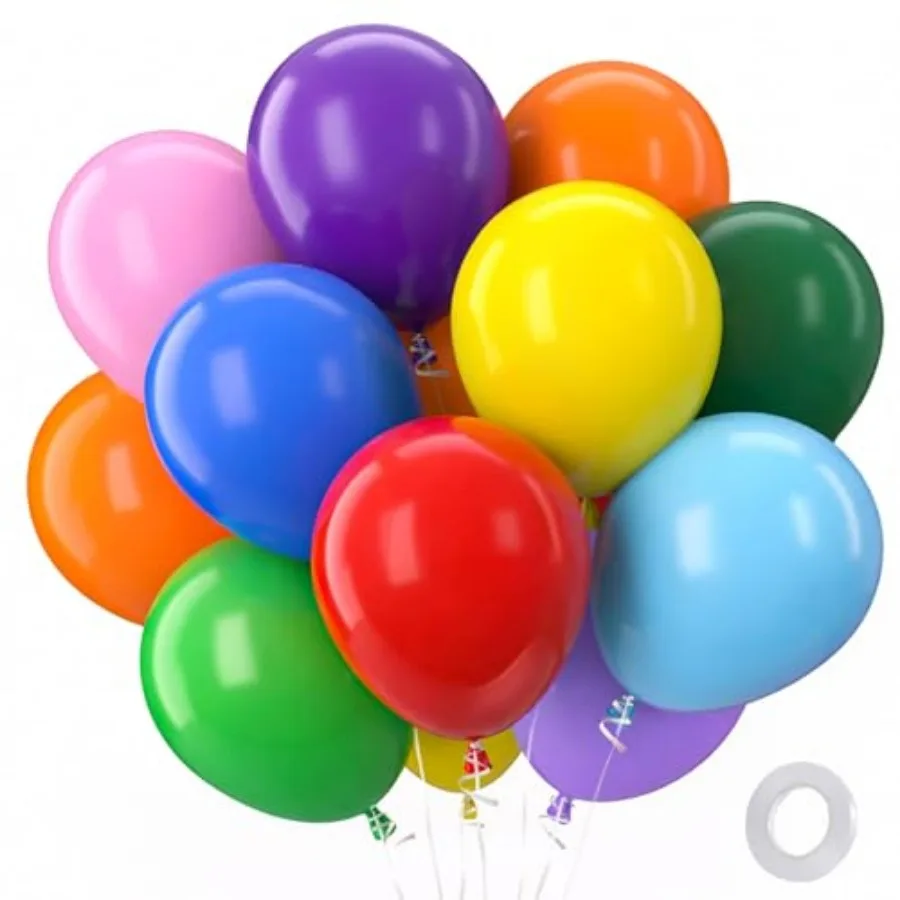 Balloons Assorted Colors 100 Pack Colorful Round Bright Latex Balloons for Birthday Bridal Shower Baby Shower Anniversary Weddi
Balloons Assorted Colors 100 Pack Colorful Round Bright Latex Balloons for Birthday Bridal Shower Baby Shower Anniversary Weddi
