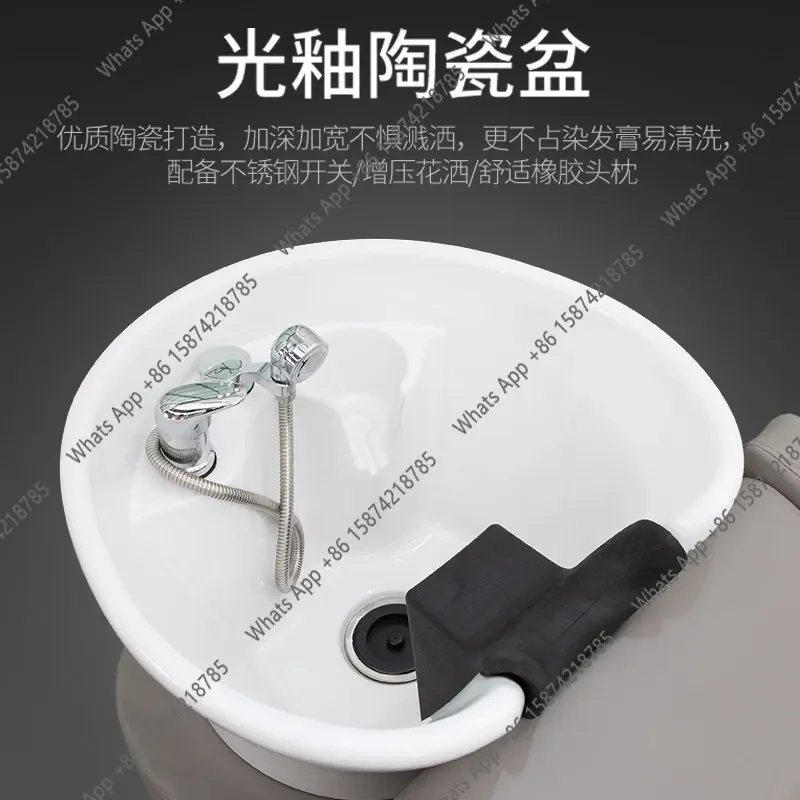 X5 Hair Wash Bed New Flat Lying Hair Shampoo Flush Bed Stainless Steel Bed Frame Ceramic Shampoo Basin Special For Barbershops
X5 Hair Wash Bed New Flat Lying Hair Shampoo Flush Bed Stainless Steel Bed Frame Ceramic Shampoo Basin Special For Barbershops