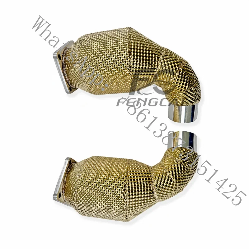 Suitable 997.2 3.8T High Flow 304SS Exhaust Downpipe with Gold Insulated Catalytic Converter Power Upgrade
Suitable 997.2 3.8T High Flow 304SS Exhaust Downpipe with Gold Insulated Catalytic Converter Power Upgrade