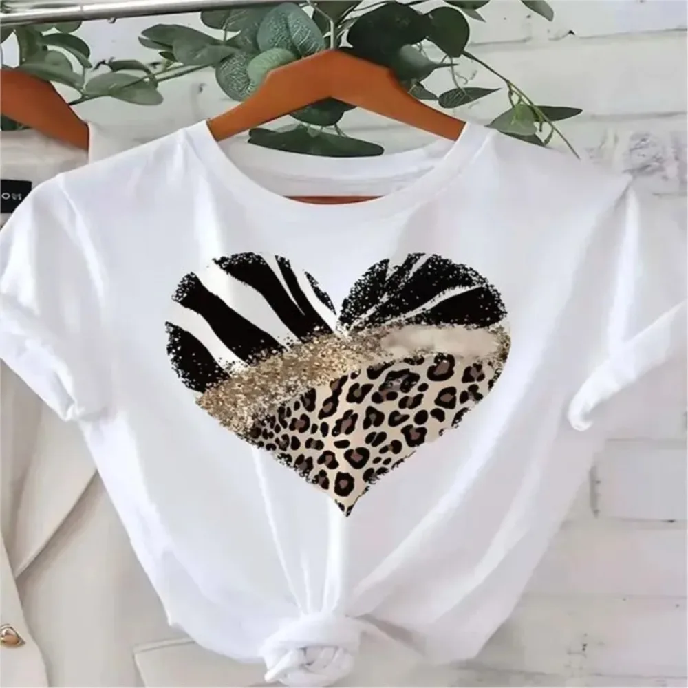 Simple Style Blusas Short Sleeve Tops T Shirt Tees Women's T-shirts Daily Casual Commuting Printed Contrast Round Neck Printed
Simple Style Blusas Short Sleeve Tops T Shirt Tees Women's T-shirts Daily Casual Commuting Printed Contrast Round Neck Printed