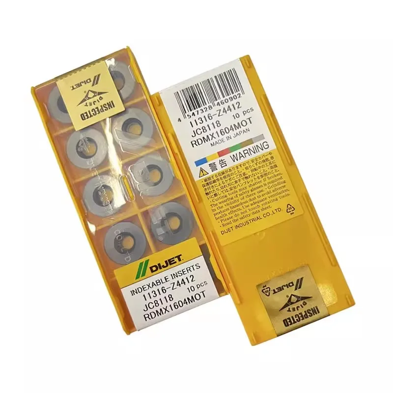 DIJET RDMX1604MOT JC5118 /RDMX1604MOT JC8118 /RDMX1604MOT JC8015 CNC turning blade milling carbide inserts Cutting Tool 10Pcs
DIJET RDMX1604MOT JC5118 /RDMX1604MOT JC8118 /RDMX1604MOT JC8015 CNC turning blade milling carbide inserts Cutting Tool 10Pcs