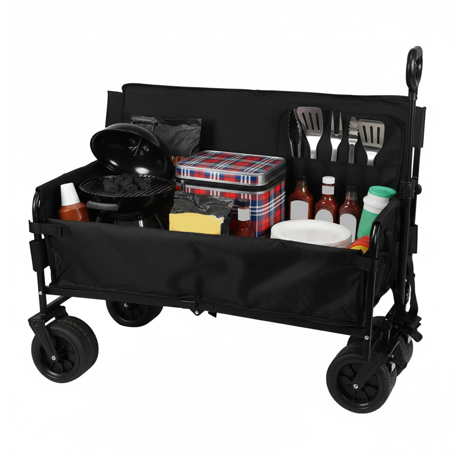 Heavy Duty Collapsible Utility Wagon with Wheels Heavy Duty Utility Folding Cart for Groceries Garden Sport
Heavy Duty Collapsible Utility Wagon with Wheels Heavy Duty Utility Folding Cart for Groceries Garden Sport