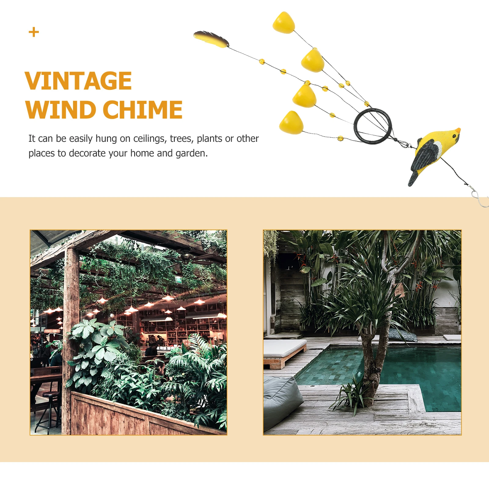 Animal Wind Chime Pendant Windchimes Outdoor Window Yellow Resin Garden Hanging Bell
Animal Wind Chime Pendant Windchimes Outdoor Window Yellow Resin Garden Hanging Bell
