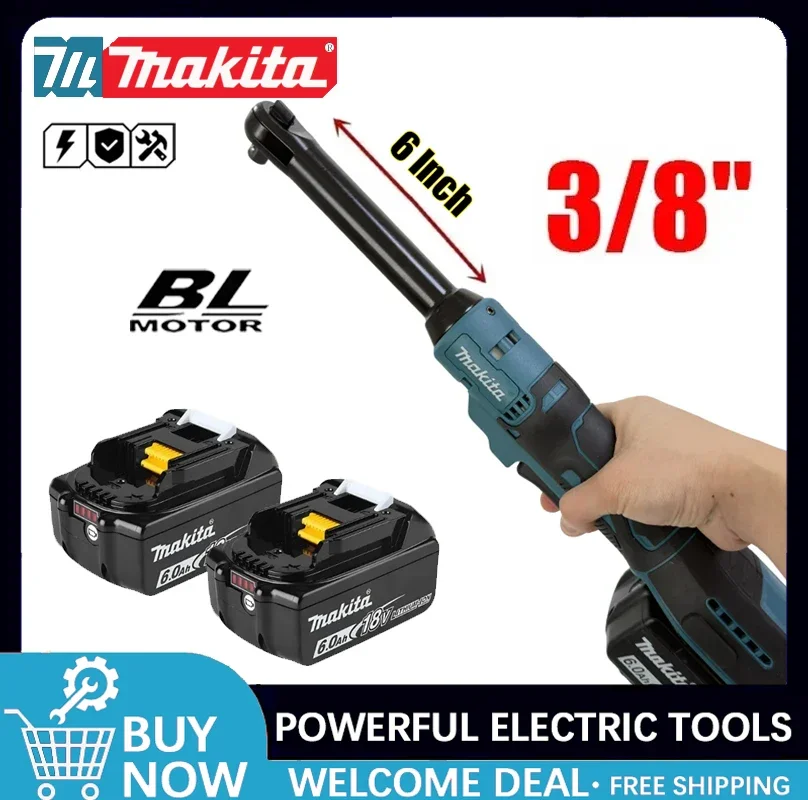 Makita Ratchet Wrench Extended Head Cordless Removal Screw Nut 220N.m 3/8" 1/2" Electric Driver Power Tools For 21V Battery
Makita Ratchet Wrench Extended Head Cordless Removal Screw Nut 220N.m 3/8" 1/2" Electric Driver Power Tools For 21V Battery