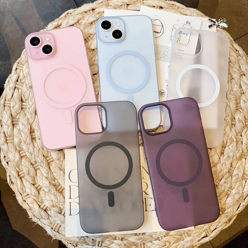 Ultra Thin Matte Magnetic Wireless Charger Case For iPhone 17 16 15 14 13 12 11 Pro Max For Magsafe Hard PC Translucent Cover
Ultra Thin Matte Magnetic Wireless Charger Case For iPhone 17 16 15 14 13 12 11 Pro Max For Magsafe Hard PC Translucent Cover