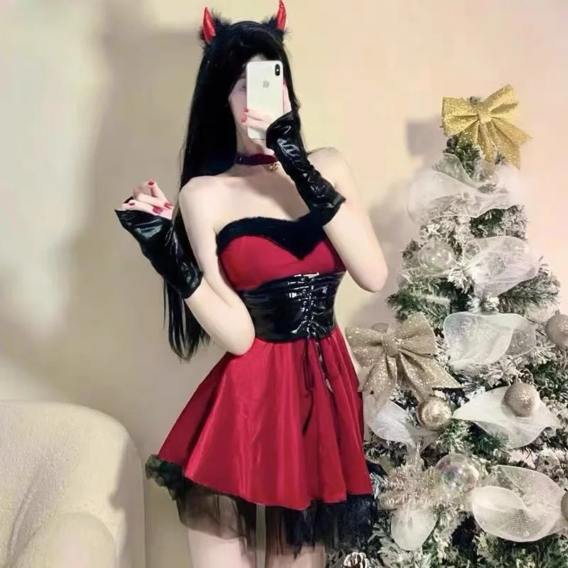 Christmas Dress Women Cosplay Anime Clothes Carnival Festival Clothing Red Winter Lolita Sexy Lingerie Outfits Bunny Girl Outfit
Christmas Dress Women Cosplay Anime Clothes Carnival Festival Clothing Red Winter Lolita Sexy Lingerie Outfits Bunny Girl Outfit