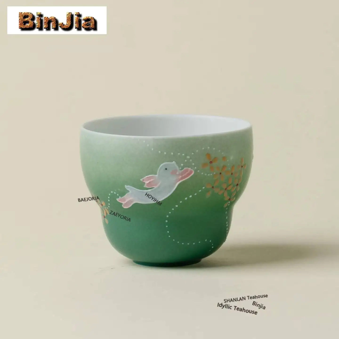 100ml Gradient Green Katsura Rabbit Teacup Luxury Tea Bowl Beautiful Tea Cup Tea-tasting Personal Cup Chazhan Master Cups Cafes
100ml Gradient Green Katsura Rabbit Teacup Luxury Tea Bowl Beautiful Tea Cup Tea-tasting Personal Cup Chazhan Master Cups Cafes