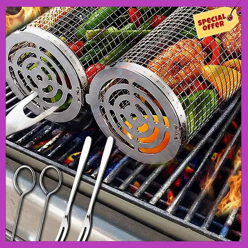 HFIL-2 Piece Outdoor Grill BBQ Tools Tube Fit For Vegetables, Meats, Or Instant Meals
HFIL-2 Piece Outdoor Grill BBQ Tools Tube Fit For Vegetables, Meats, Or Instant Meals