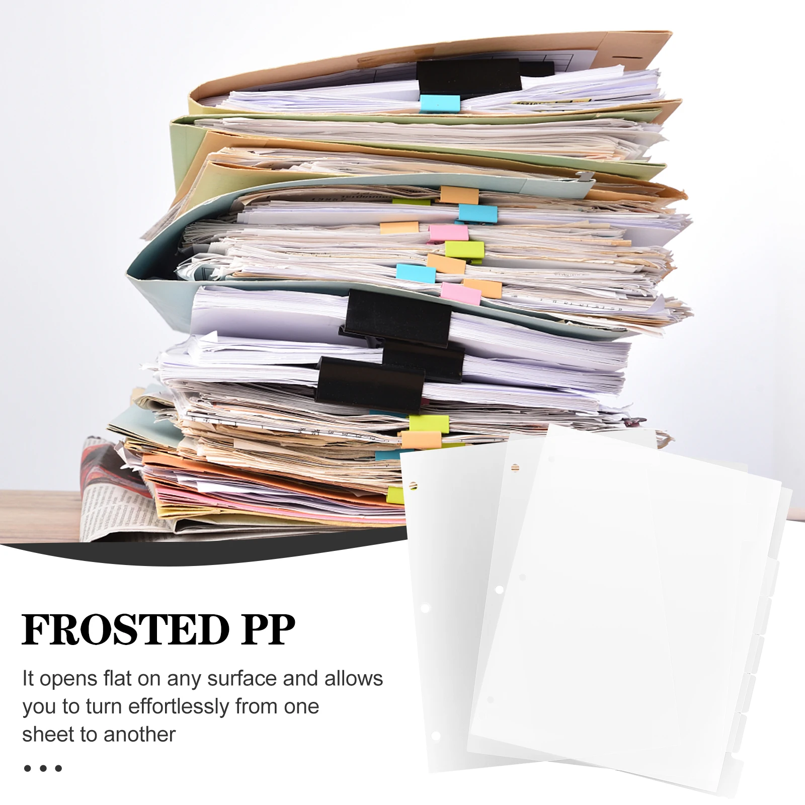 Separator Page Loose-Leaf Refill Dividers For 3 Rings Binder Plastic Notebook Index Tabs Frosted Pp Material Tear
Separator Page Loose-Leaf Refill Dividers For 3 Rings Binder Plastic Notebook Index Tabs Frosted Pp Material Tear