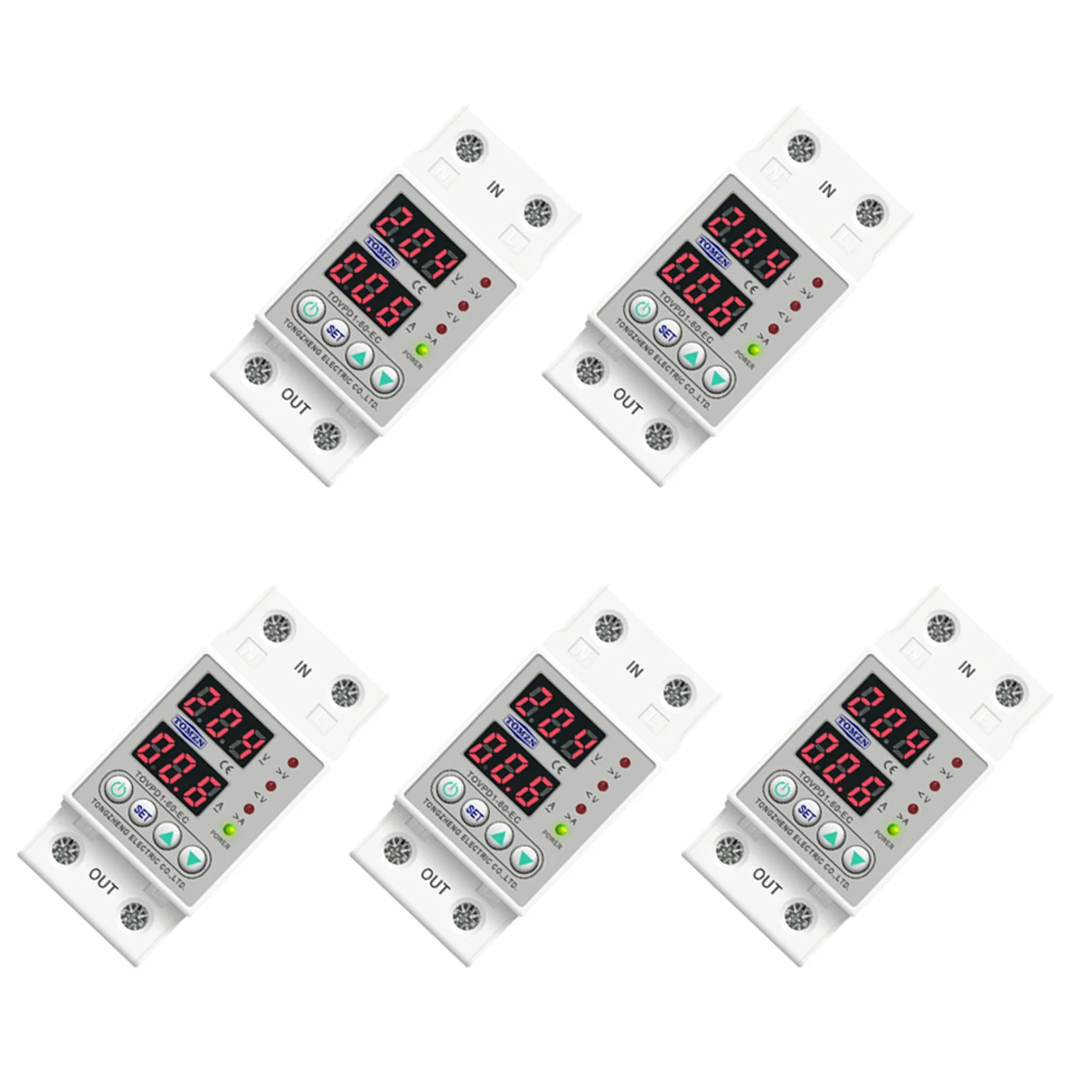 MOPHE-5X Din Rail Dual Display Adjustable Over Voltage Current And Under Voltage Protective Device Relay 40A 220V 230V
MOPHE-5X Din Rail Dual Display Adjustable Over Voltage Current And Under Voltage Protective Device Relay 40A 220V 230V